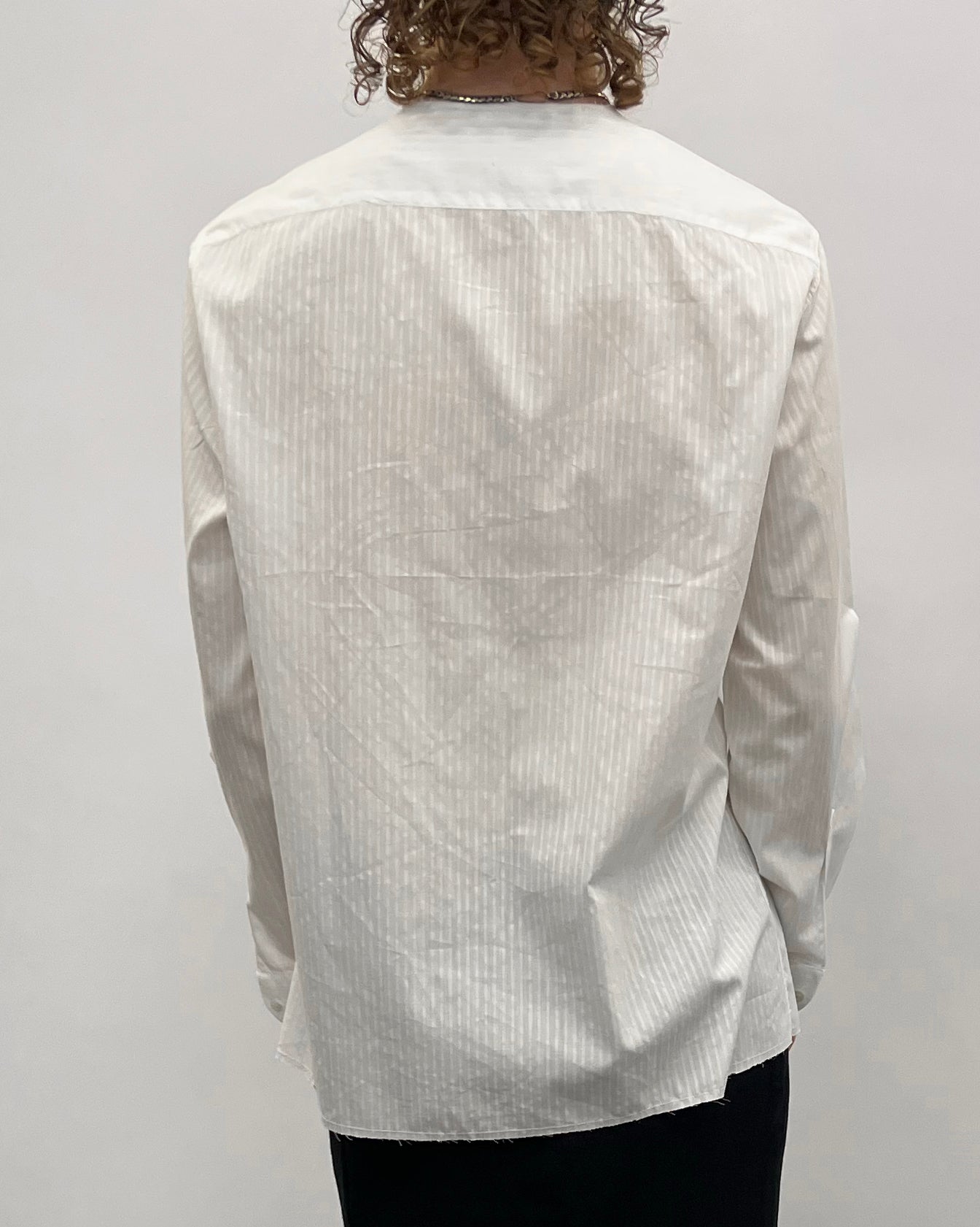 Long sleeve shirt with audelà logo shoulder height