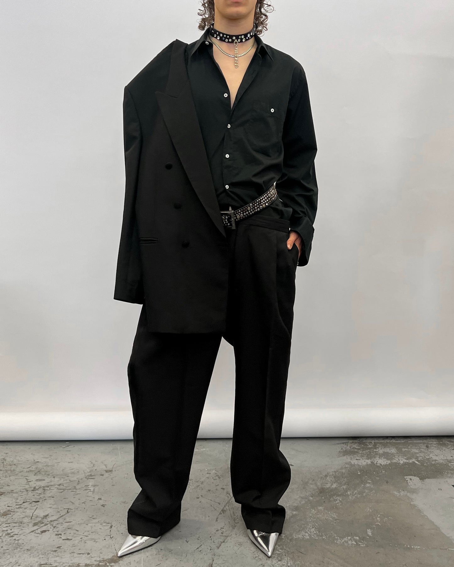 Blazer with hole in the back.