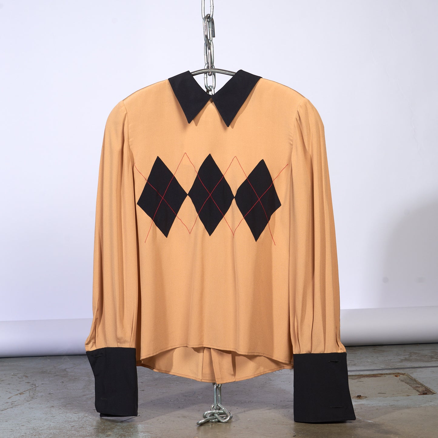 Designer Blouse with Diamond Shaped Print