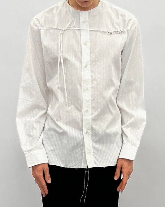 Long sleeve shirt with audelà logo shoulder height