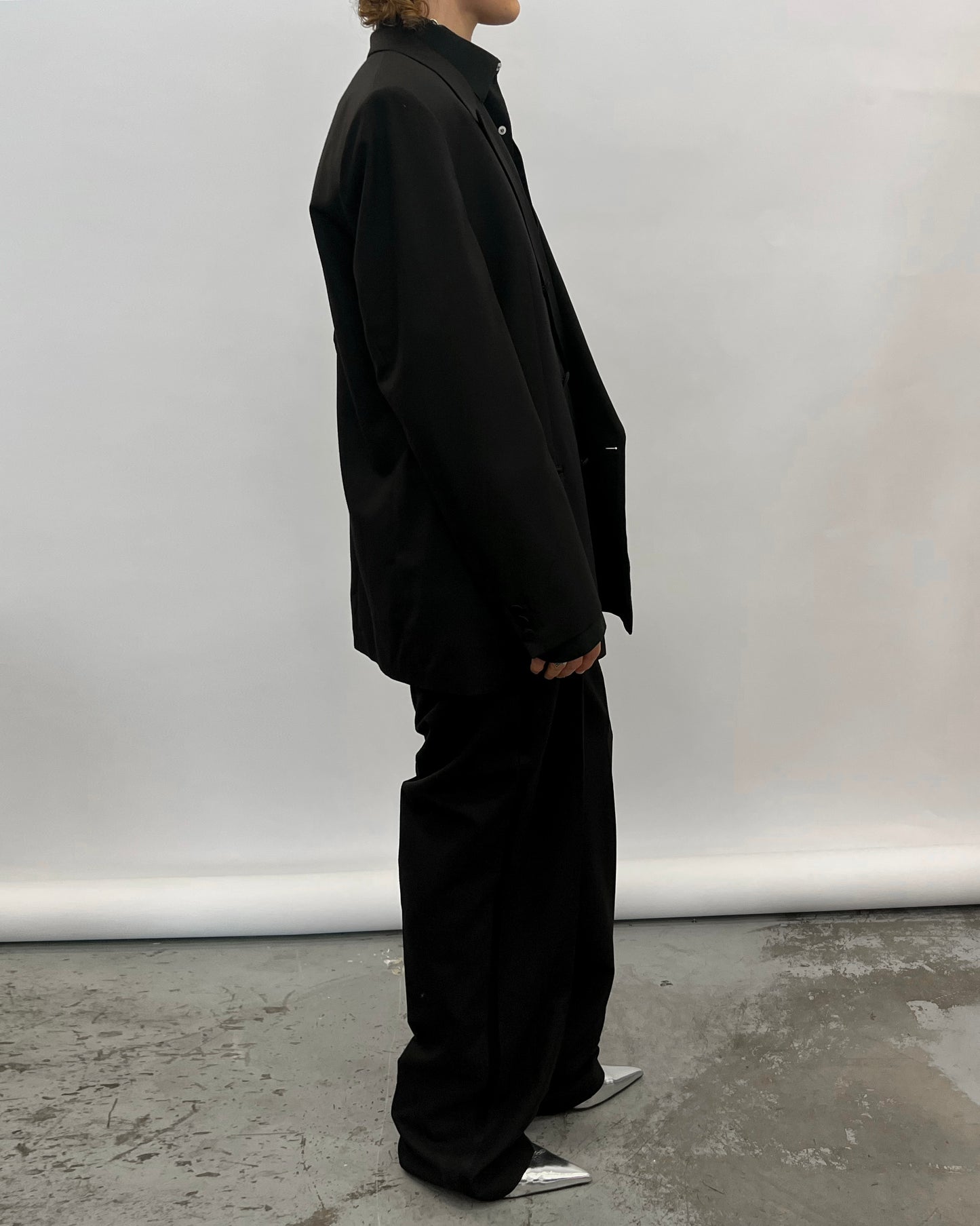 Blazer with hole in the back.