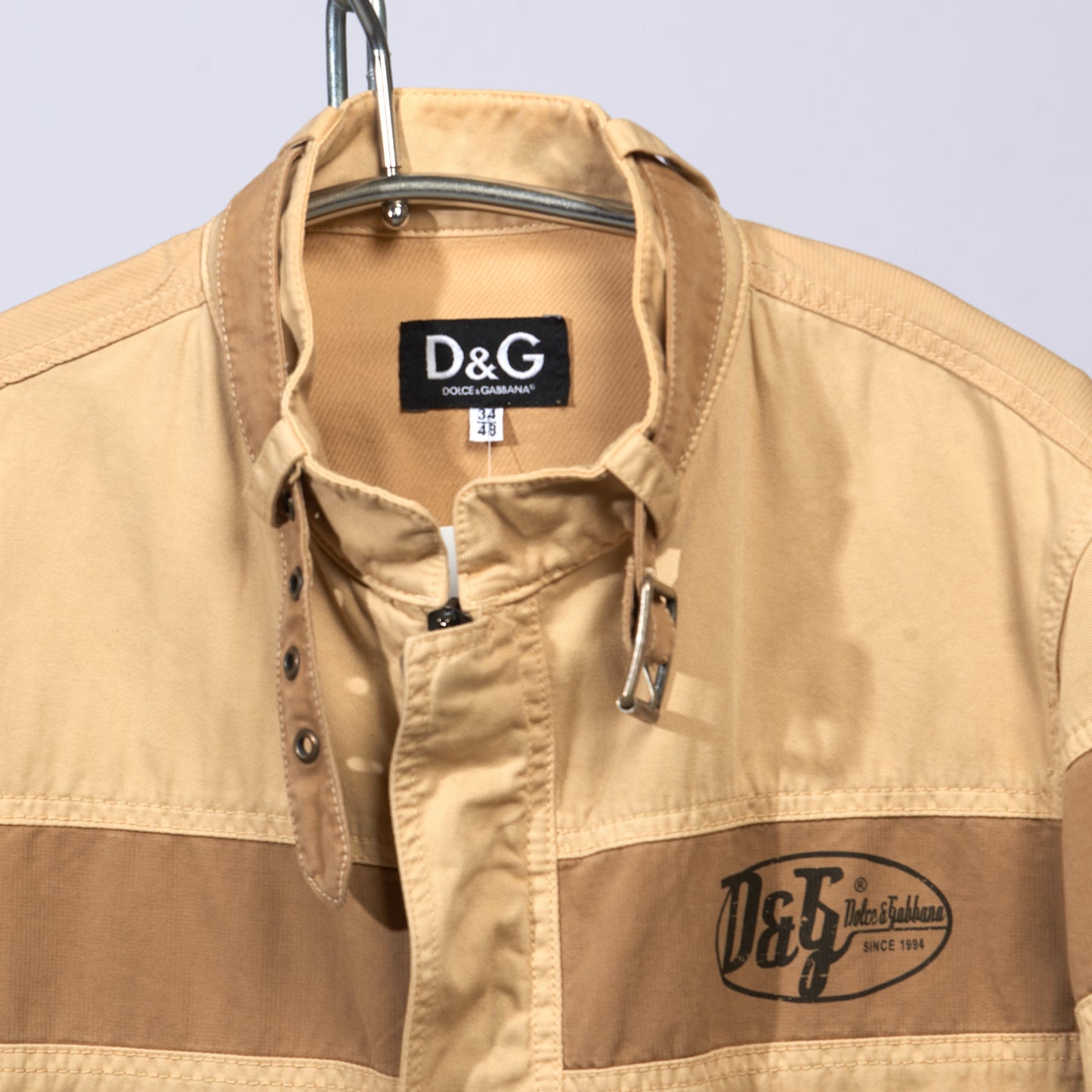 Khaki Designer Jacket with Lots of Details