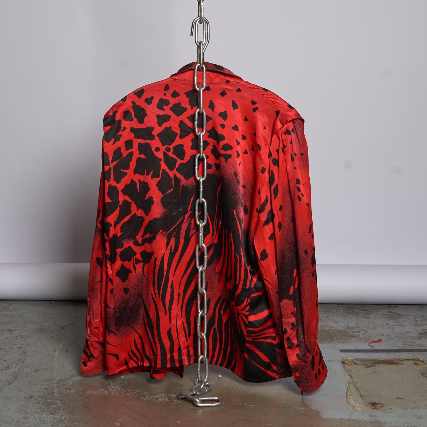 Beautiful Red Blouse With Black Details
