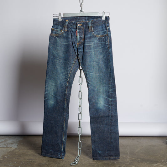 Blue Denim Designer Pants