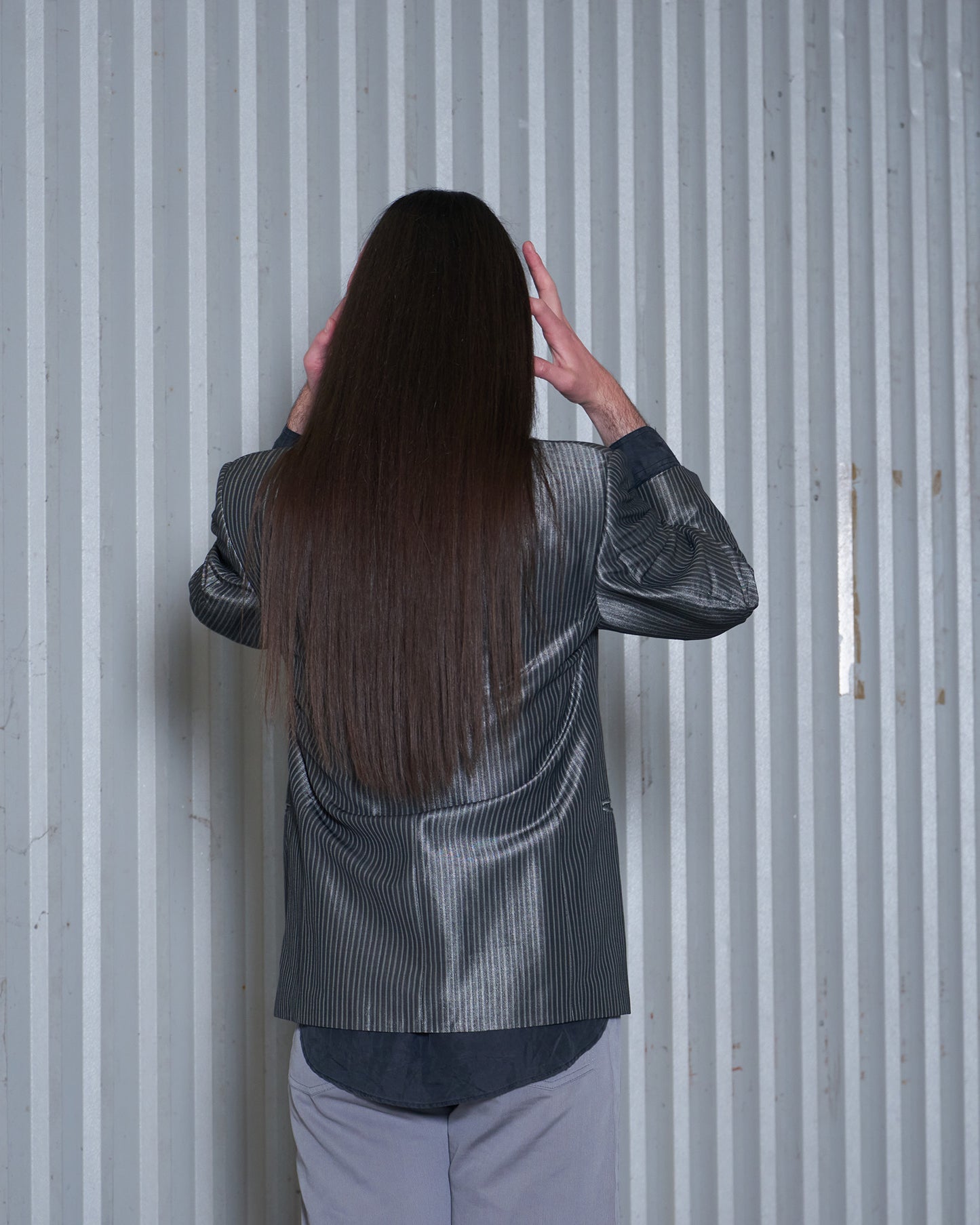 Double Breasted Striped Blazer